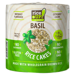 Rice Up! Popped Wholegrain Brown Rice Cakes with Basil