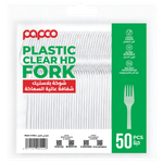 Papco Clear Heavy Duty Plastic Forks