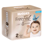 Huggies Size 2 Freefeel Diapers - (5-7 kg) 