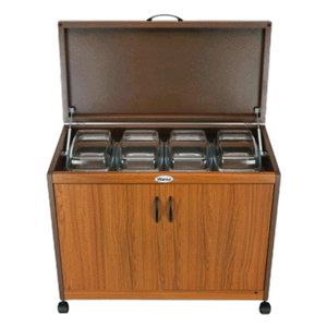 Wansa Trolley 4-Dish — Teak