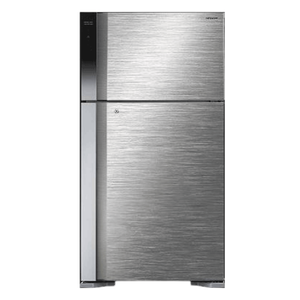 Hitachi Top Mount Refrigerator 16 cu ft — Black Steel
