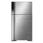 Hitachi Top Mount Refrigerator 18 cu ft — Black Steel