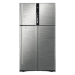 Hitachi Top Mount Refrigerator 21.2 cu ft — Black Steel