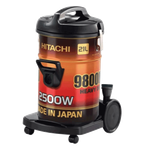 Hitachi Drum Vacuum 21 L — Red/Gold