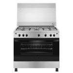 فرن غاز فريجيدير 90×60 — أمان كامل، ستانلس ستيل