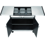 عربة تسخين الطعام الإنجليزية – 3 صحون