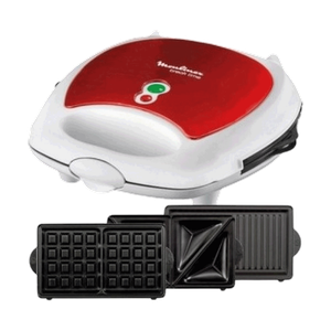 Moulinex Sandwich Maker 700W – 3 Plates Nonstick / Waffle