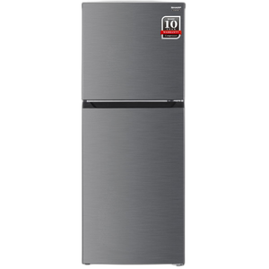 ثلاجة Sharp سعة 270L - ‏196L صافي - بابين - إنفرتر - Inox