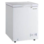 Sharp Chest Freezer 130L - 4.5 Cft - White