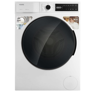 غسالة Vestal تحميل أمامي سعة 7Kg - ‏1200 RPM - ستيم - أبيض