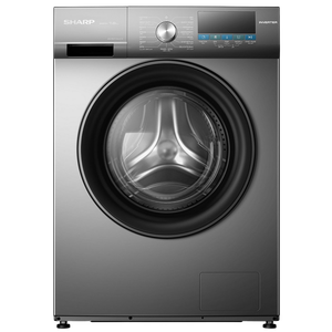 غسالة Sharp تحميل أمامي سعة 8Kg - ‏1200 RPM - ‏15 برنامج - فضي