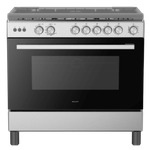 Sharp Gas Cooker 60×60 - 4 Burners - Full Safety - Stainless Steel