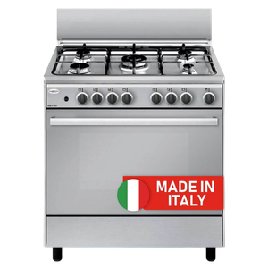 Flamegas Gas Cooker 80×60 - 5 Burners - Stainless Steel - Italy