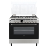 فرن غاز Vestal قياس 90×60 - ‏5 شعلات - ستانلس ستيل - أمان كامل