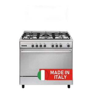 Flamegas Gas Cooker 90×60 - 5 Burners - Stainless Steel - Italy