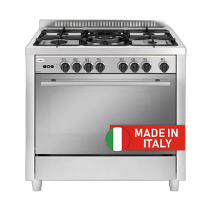 Flamegas Gas Cooker 90×60 - 5 Burners - Stainless Steel - Italy