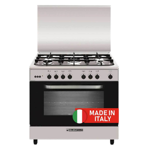 Flamegas Gas Cooker 90×60 - 5 Burners - Stainless Steel - Italy