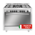 Flamegas Gas Cooker 100×60 - 5 Burners - Stainless Steel - Italy