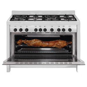Flamegas Gas Cooker 120×60 - 6 Burners - Stainless Steel - Full Safety