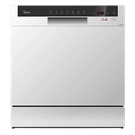 Midea Dishwasher 7 Programs - 8 Settings - Self Clean - Tablet Compatible