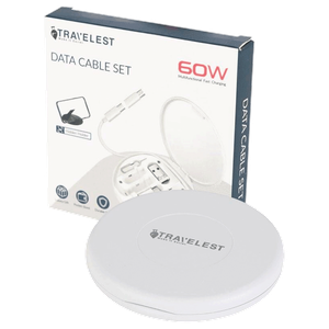مجموعة كابل تحويل بيانات متعددة الوظائف من ترافيليست - 60 واط
