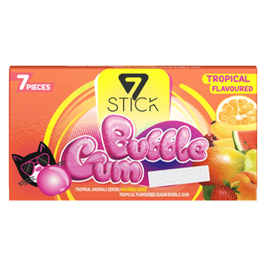 7 Stick Tropical Sugar Bubble Gum