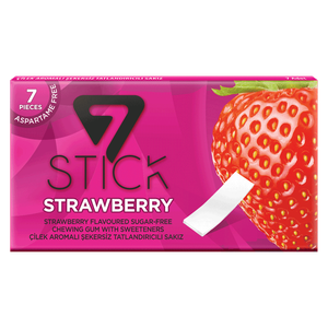 7 Stick Strawberry Sugar Bubble Gum