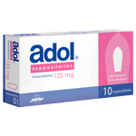 Adol 125 mg Paracetamol Suppositories