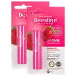 Beesline Shimmery Strawberry Lip Balm