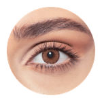 Bella Glow Radiant Brown Contact Lenses