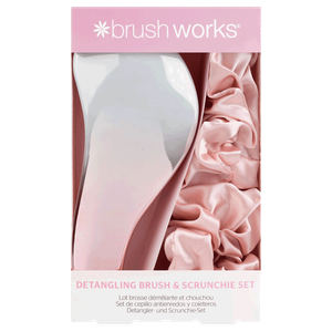 Brushworks Detangling Brush & Scrunchie Set