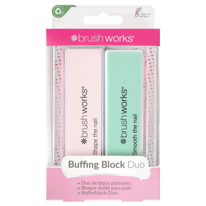 Brushworks Nail Buffing Block Duo