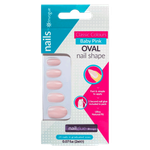 Invogue Acrylic French Oval Nails - Baby Pink