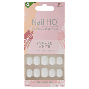 Nail HQ Square Nails - White