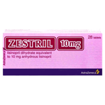 Zestril 10 mg Antihypertensive Tablets