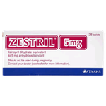 Zestril 5 mg Antihypertensive Tablets