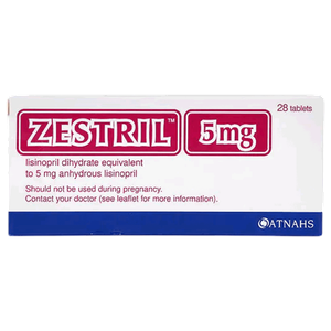 أقراص خافضة لضغط الدم بتركيز 5 ملج من زيستريل
