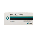 Zocor 20 mg Simvastatin Tablets