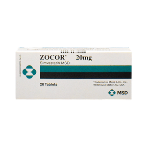 أقراص سيمفاستاتين بتركيز 20 ملج من زوكور