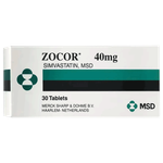 Zocor 40 mg Simvastatin Tablets