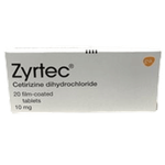 Zyrtec 10 mg Antihistamine Tablets
