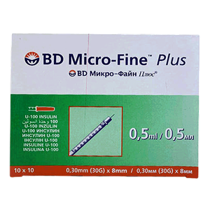 BD Micro Fine Plus - (10 gm x 8 mm)