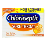 أقراص استحلاب لعلاج التهاب الحلق بالحمضيات من كلوراسيبتيك