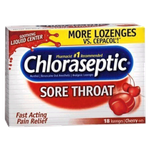 أقراص استحلاب لعلاج التهاب الحلق بالكرز من كلوراسيبتيك