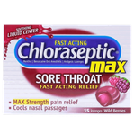 أقراص استحلاب لعلاج التهاب الحلق بالتوت البري من كلوراسيبتيك