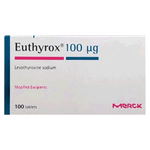 أقراص علاج هرمون الغدة الدرقية من يوثيروكس - 100 ميكروجرام