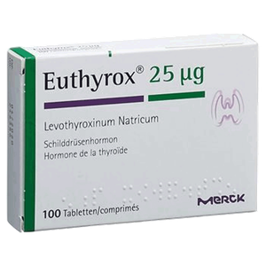 أقراص علاج هرمون الغدة الدرقية من يوثيروكس - 25 ميكروجرام