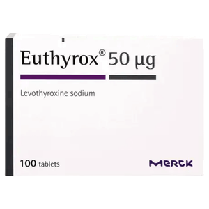 أقراص علاج هرمون الغدة الدرقية من يوثيروكس - 50 ميكروجرام