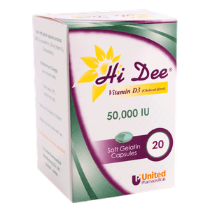 Hi Dee Vitamin D3 Capsules - 50000 IU