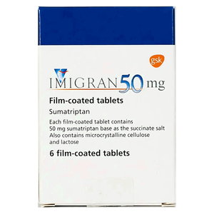 أقراص لعلاج الصداع النصفي بتركيز 50 ملج من إيميجران